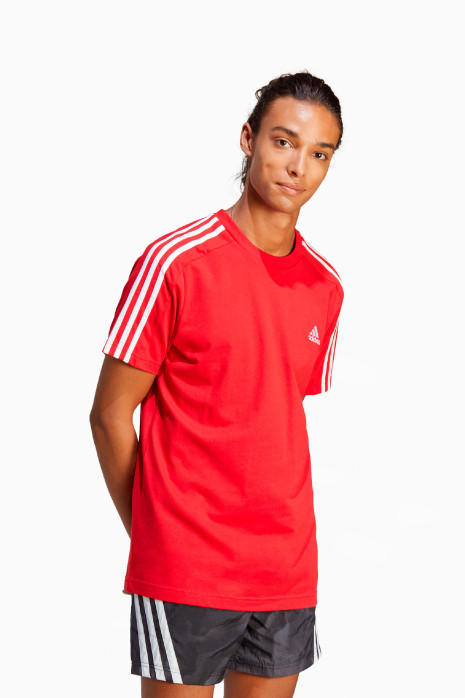 Футболка adidas Essentials Single 3S Tee - красный