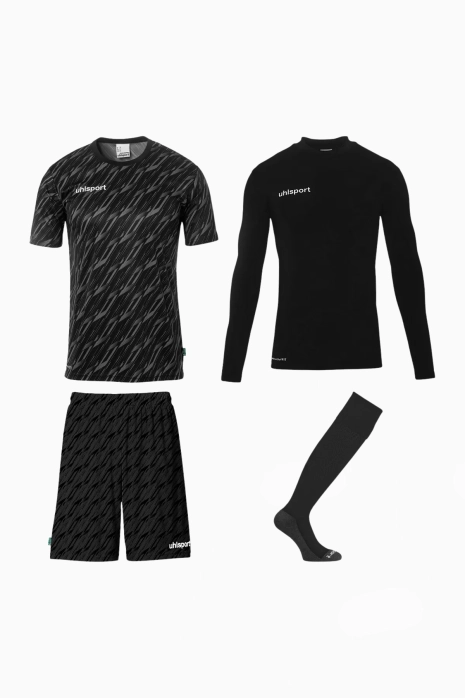 Komplet Uhlsport Progressive Goalkeeper - Czarny