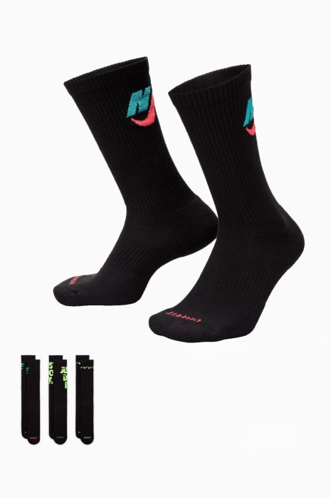 Calcetines Nike Everyday Plus Cushioned 3-pack - Negro