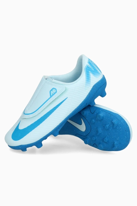 Ghete de fotbal Nike Mercurial Vapor 16 Club MG Junior - albastru deschis