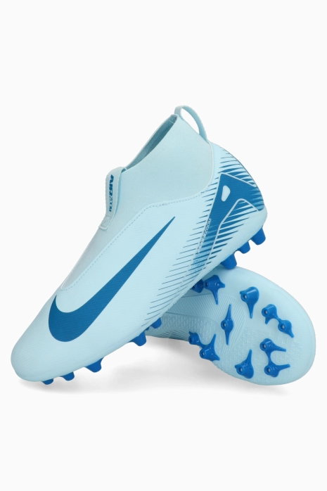 Nike Zoom Mercurial Superfly 10 Academy AG Junior - светло синьо