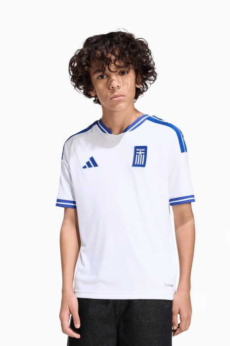 Тениска adidas Гърция 2026 като Домакин Replica Junior - Бяла