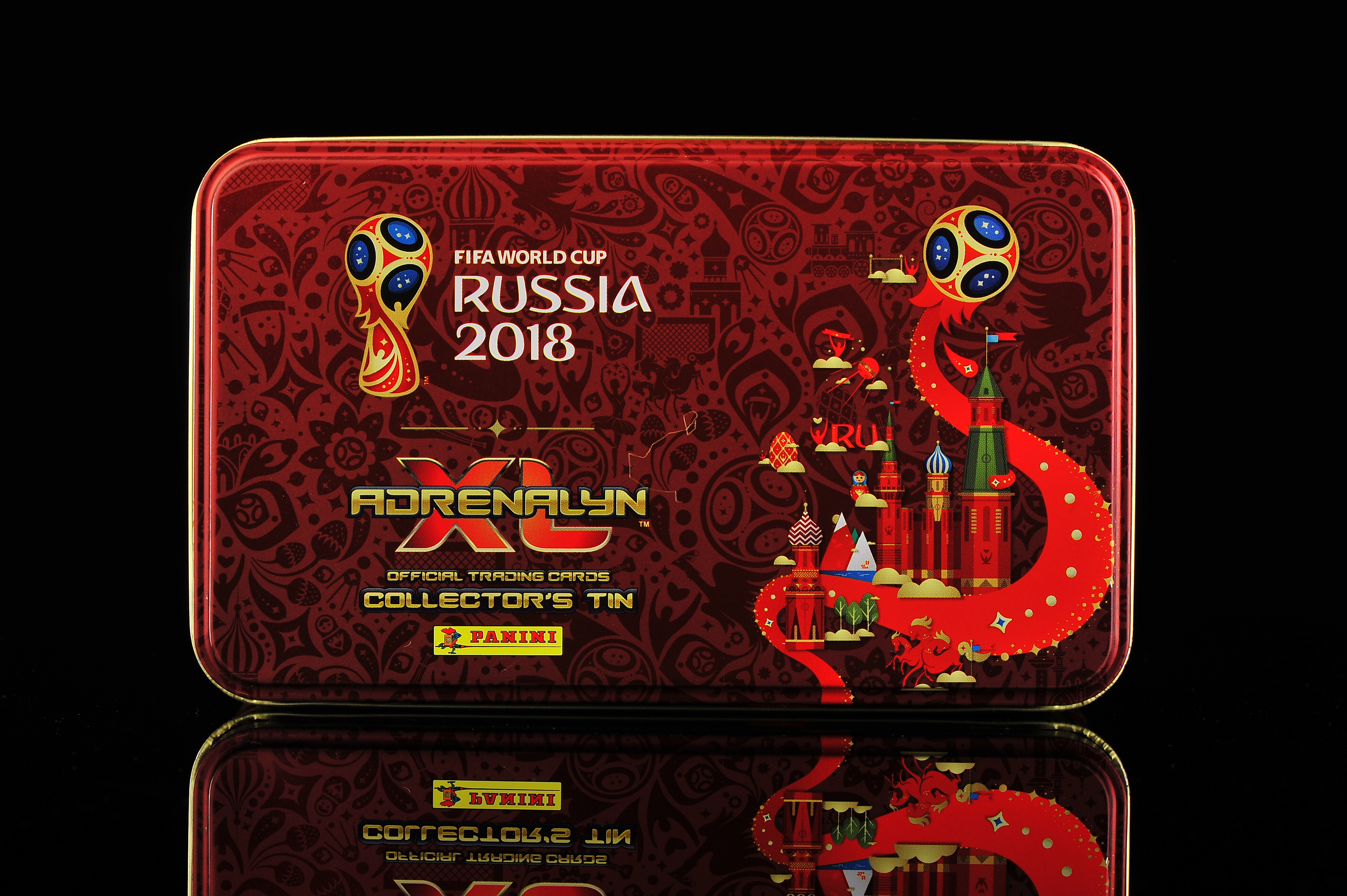 Offical 2018 Russia World Cup Panini collectors tin 