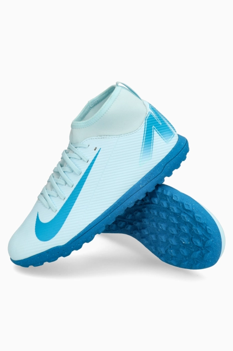 Turfy Nike Mercurial Superfly 10 Club TF Junior - svetlo modrá