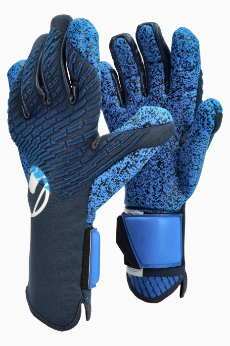 Вратарские перчатки Uhlsport Fangmaschine Aquagrip HN - синий