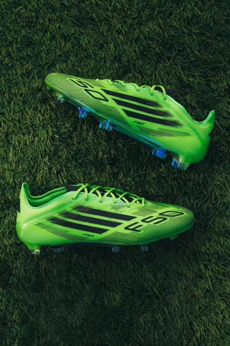 adidas gazelle silver green womens Adidas F50 Adizero Leather Black Green FG – Classic Soccer Cleats main image 1