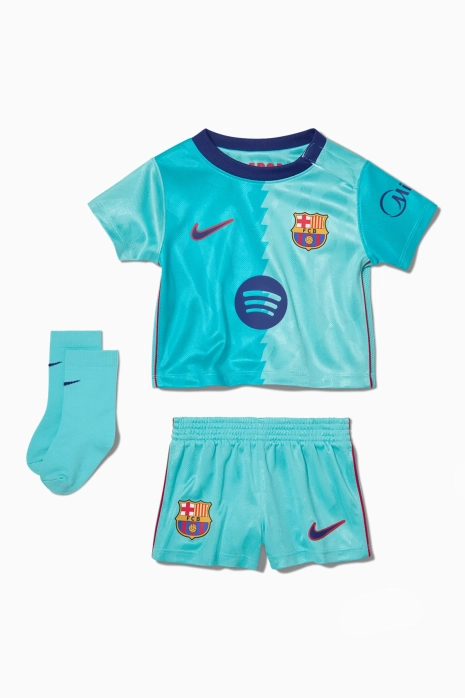 Komplet Nike FC Barcelona 26/27 Trzeci Małe dzieci - Miętowy