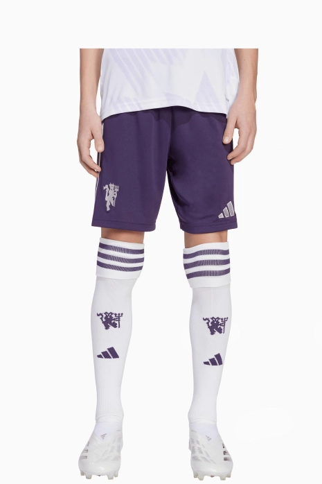Шорты adidas Manchester United 25/26 Away Junior - Фиолетовый