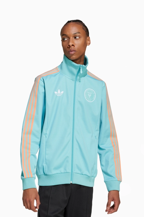 Sudadera adidas Inter Miami CF 2024 Beckenbauer Track Top - azul claro