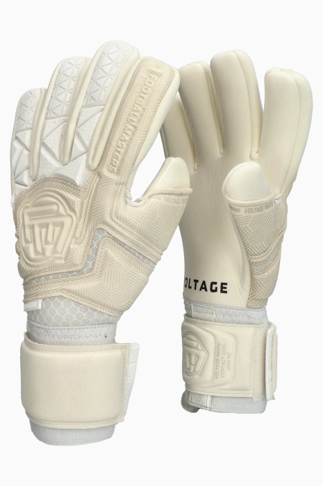 Goalkeeper Gloves Football Masters Voltage Plus White NC