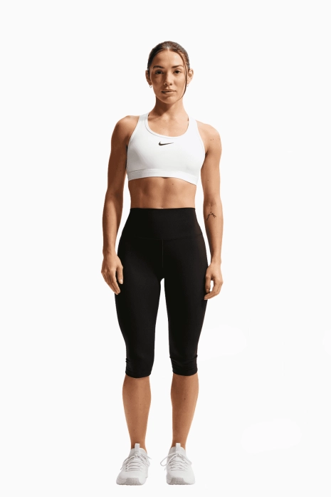 Stanik Nike Swoosh Medium Support Damski - Biały