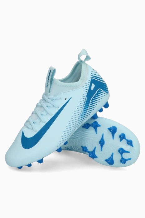 Ghete de fotbal Nike Zoom Mercurial Vapor 16 Academy AG Junior - albastru deschis