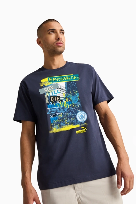 Tricou Puma Manchester City 24/25 FtblNRGY+ - Albastru marin
