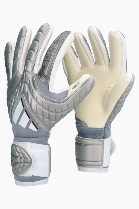 Воротарські рукавички adidas Copa Pro Fingersave - срібло