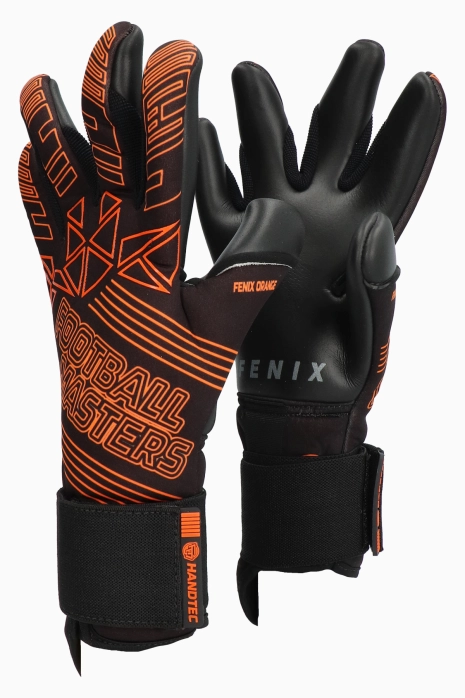 Brankárske rukavice Football Masters Fenix Orange Fluo Junior