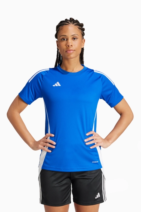 Camiseta adidas Tiro 24 de mujer - Azul