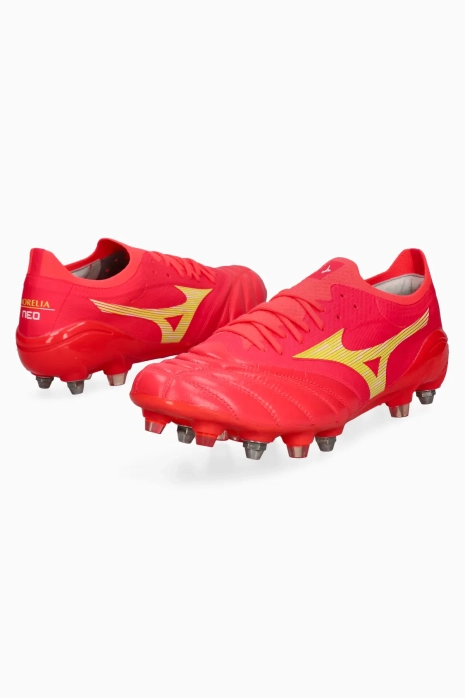 Бутси Mizuno Morelia Neo IV Beta Elite Mix - червоний | Футбольне