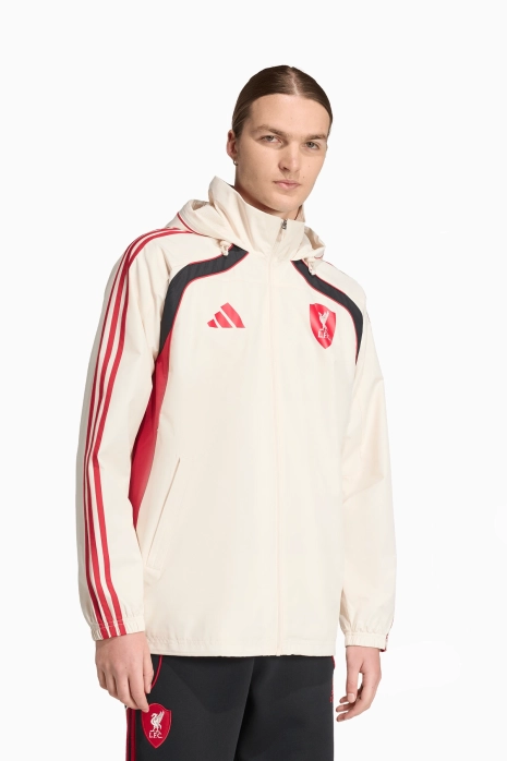Jachetă adidas Liverpool FC 25/26 Urban Purist - Alb