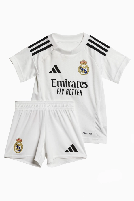 Komplet adidas Real Madryt 24/25 Domowy Małe Dzieci - Biały