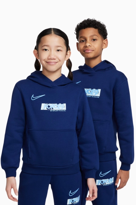 Блуза Nike Erling Haaland Club Fleece Junior - тъмносин
