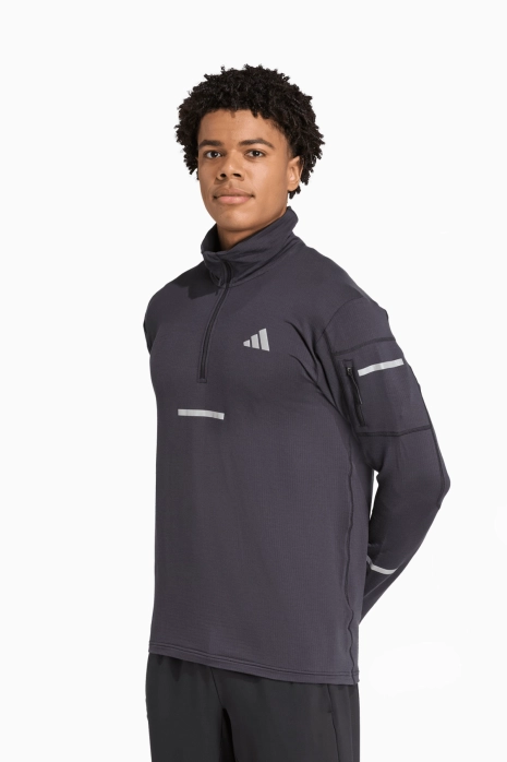 adidas Adi365 Running CLIMAWARM+ Half-Zip Sweatshirt - Black