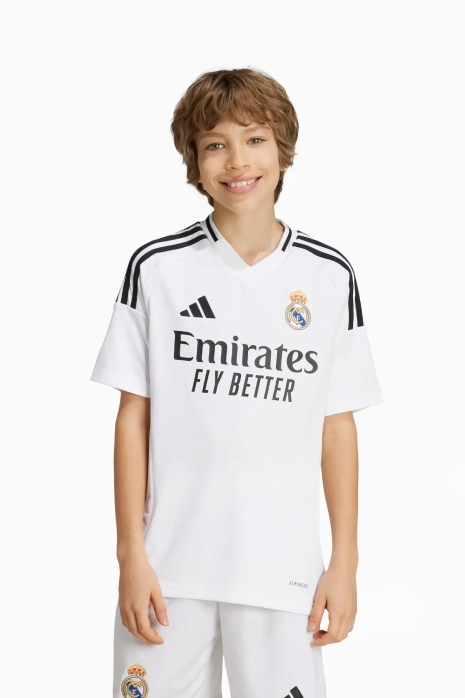 Тениска adidas Real Madrid 24/25 като Домакин Replica Junior - Бяла