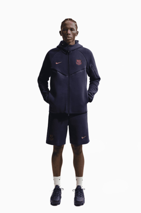 Bluza z kapturem Nike FC Barcelona 26/27 Tech Fleece Windrunner - Fioletowy