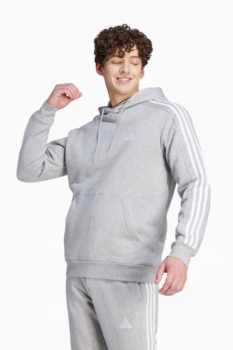 Kapüşonlu svetşört adidas Essentials Fleece 3S - Gri