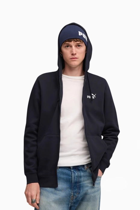 Блуза Puma Essentials No.1 Logo Full-Zip - тъмносин