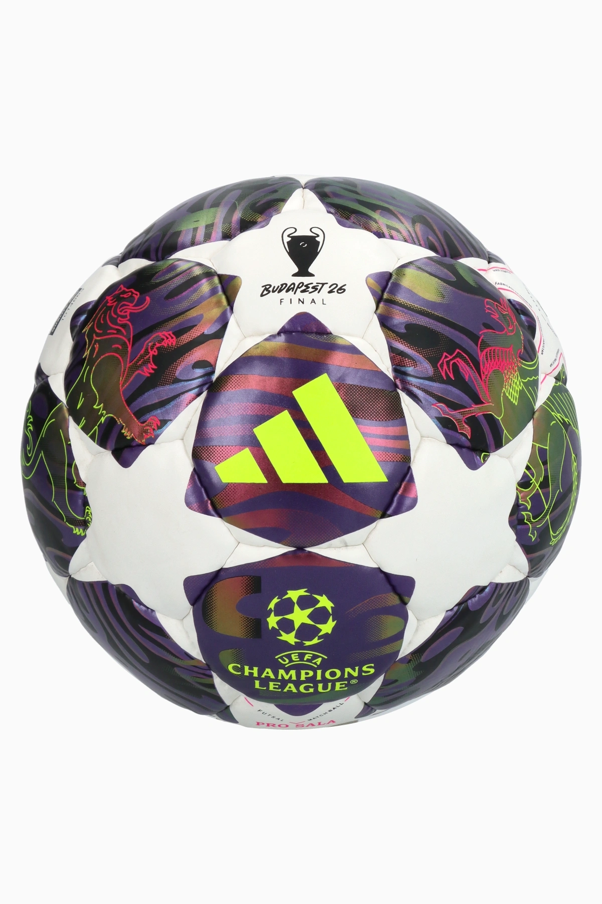Футбольний м'яч adidas UCL Pro 25/26 Final Sala - фіолетовий