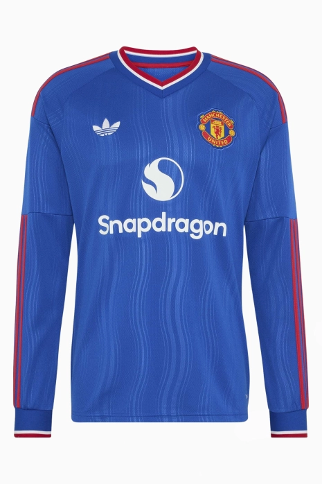 Koszulka z długim rękawem adidas Originals Manchester United 26/27 Wyjazdowa Replica - Niebieski