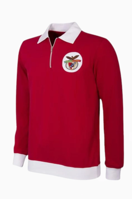 Uzun kollu üst Retro COPA SL Benfica 1962 - 63 - Kırmızı