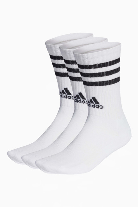 Skarpety adidas 3S Cushioned Crew Socks 3 Pairs - Biały