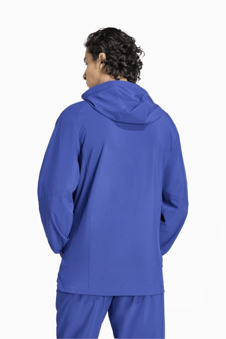 adidas İtalya 2026 Tiro Travel Full-Zip Ceket - Mavi | Futbol