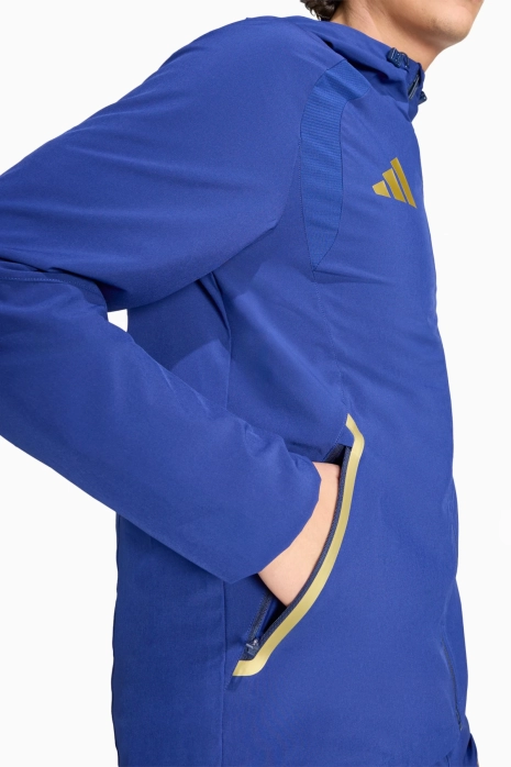 adidas İtalya 2026 Tiro Travel Full-Zip Ceket - Mavi | Futbol