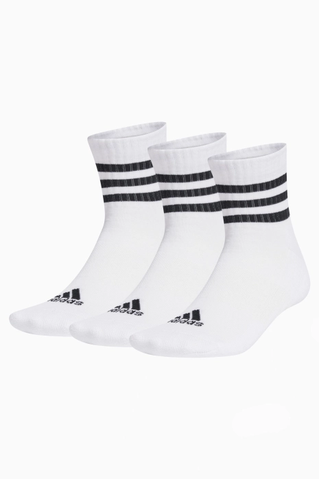 Skarpety adidas 3S Cushioned 3 Pairs - Biały