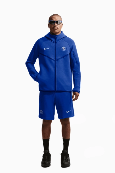 Bluza z kapturem Nike PSG 26/27 Tech Fleece Windrunner - Niebieski