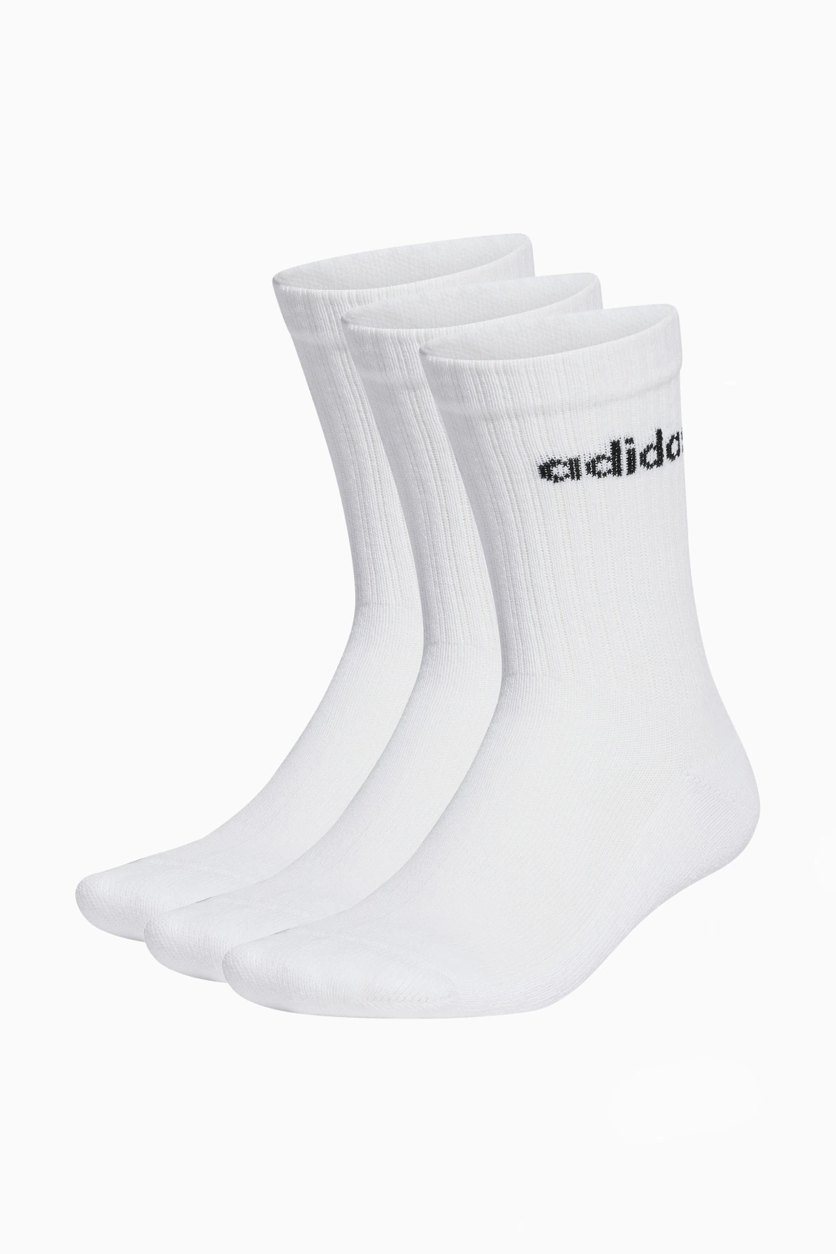 Чорапи adidas Linear Crew Cushioned 3 Pairs - Бяла