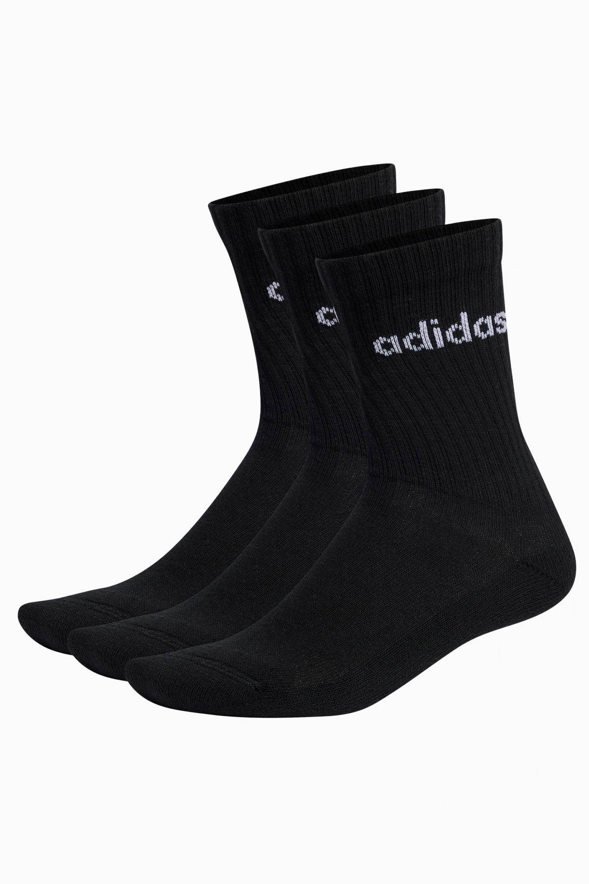 Ponožky Linear Crew Cushioned 3 Pairs - Černá