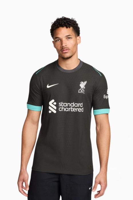 Κοντομάνικη Μπλούζα Nike Liverpool FC 24/25 Away Match - μαύρος