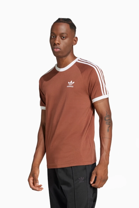 T Shirt adidas Adicolor Classics 3 Stripes Brown R GOL Football boots equipment