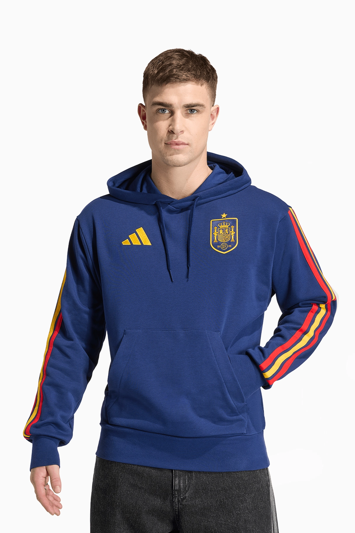 Majica S Kapuljačom adidas Španjolska 2026 DNA - Mornarsko plava