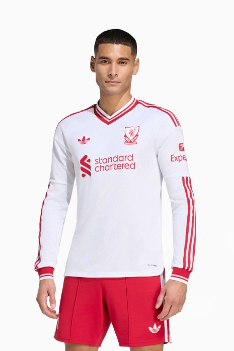 Langärmliges Shirt adidas Originals Liverpool FC 26/27 Away Authentic - Weiß