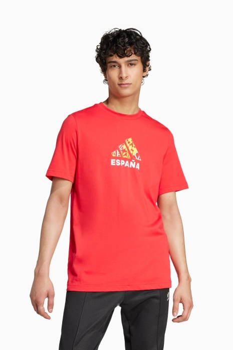 Majica adidas Španija 2024 Fan Graphic - Rdeča