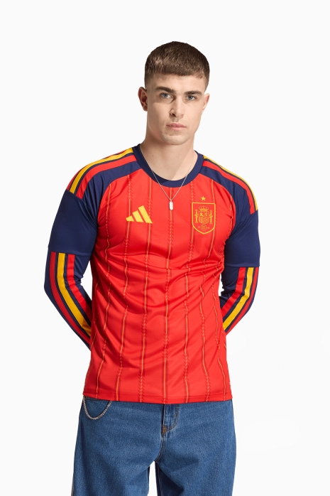 Тениска с дълги ръкави adidas Испания 2026 като Домакин Replica - червен