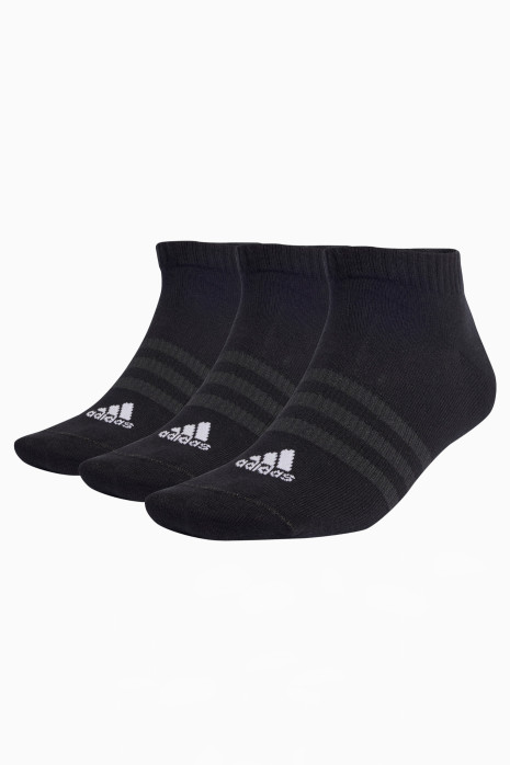 adidas Thin and Light Low-Cut 3-Pack çorabı - Siyah