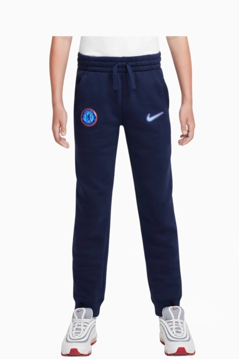 Nike Chelsea FC 24/25 Club Fleece Hose Junior - Navy blau