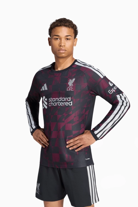 Tricou cu maneci lungi adidas Liverpool FC 26/27 Treilea Authentic - Negru