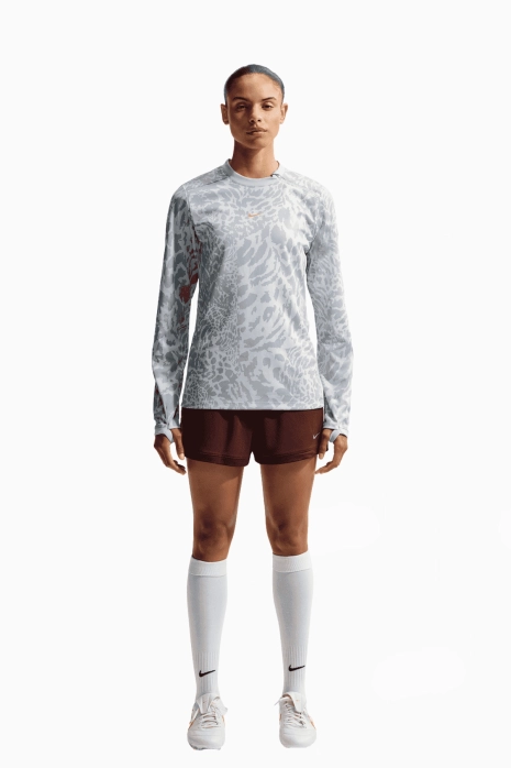 Tričko s dlhými rukávmi Nike United Academy dámske - Šedá