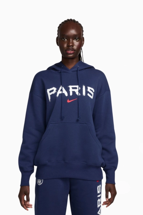 Pulover Nike PSG 24/25 Phoenix Fleece - Mornarsko modra